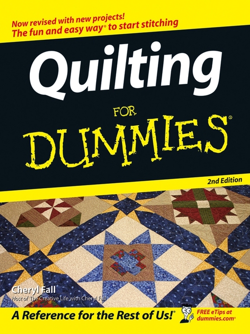 Title details for Quilting For Dummies by Cheryl Fall - Wait list